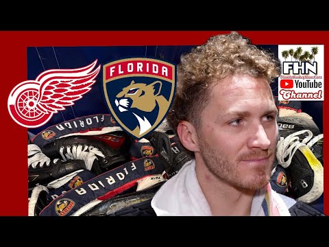 New Dad Matthew Tkachuk is Back with the Florida Panthers v Detroit Red Wings