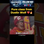 This is why we say hockey is the best sport. Good work, Dustin Wolf, Calgary #Flames #NHL #Hockey