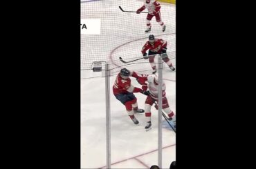 Daniil Tarasov with a Spectacular Goalie Save vs. Detroit Red Wings