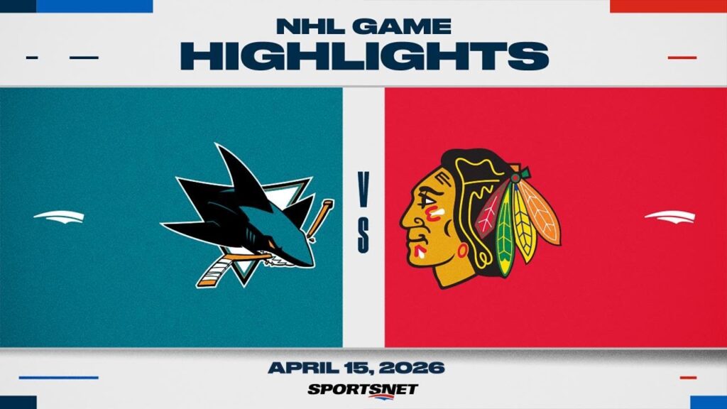 NHL Highlights | Sharks vs. Blackhawks –  April 15, 2026