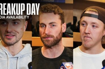 New York Islanders 25-26 Breakup Day Availabilities - Adam Pelech, Carson Soucy & Simon Holmstrom