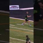 Huge block on first throw from Alexandre Fall