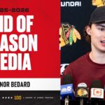 Connor Bedard END OF SEASON media 🎙️| Chicago Blackhawks