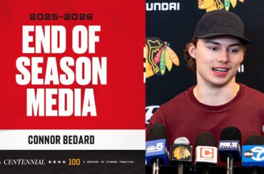 Connor Bedard END OF SEASON media 🎙️| Chicago Blackhawks