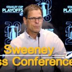 Don Sweeney speaks with media ahead of first round playoff matchup against Buffalo Sabres