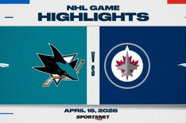 NHL Highlights | Sharks vs. Jets - April 16, 2026
