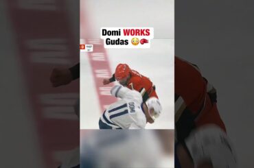 Max Domi gets PAYBACK on Radko Gudas 😳👊 #hockey #nhl