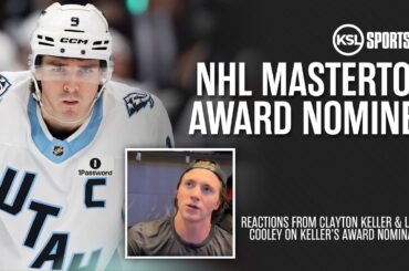 Utah Mammoth NHL Masterton Award Nomination: Clayton Keller & Logan Cooley React | KSL Sports
