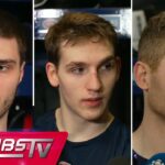 Slafkvosky, Hutson + more Habs address the media at practice | FULL PRESS CONFERENCES