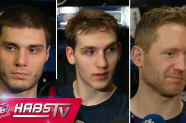 Slafkvosky, Hutson + more Habs address the media at practice | FULL PRESS CONFERENCES