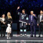 🇸🇪 🎉 Kraken honor Larsson for 1000 NHL games 🎉 🇸🇪