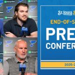 2025-26 St. Louis Blues End of Season Press Conference