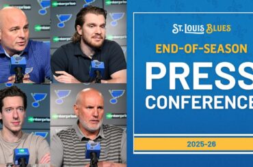 2025-26 St. Louis Blues End of Season Press Conference