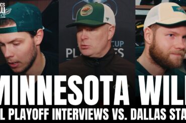 Jesper Wallstedt, Filip Gustavsson & John Hynes Share First Thoughts on Dallas vs. Minnesota Series