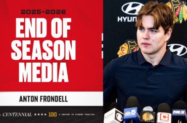 Anton Frondell END OF SEASON media 🎙️| Chicago Blackhawks