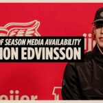 Simon Edvinsson Detroit Red Wings Season Ending Media | April 17, 2026