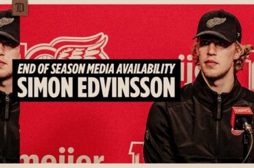 Simon Edvinsson Detroit Red Wings Season Ending Media | April 17, 2026