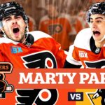 POSTGAME: MARTONE, DRYSDALE SCORE IN STANLEY CUP PLAYOFF DEBUTS TO PUT FLYERS UP 1-0 VS PENGUINS