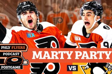 POSTGAME: MARTONE, DRYSDALE SCORE IN STANLEY CUP PLAYOFF DEBUTS TO PUT FLYERS UP 1-0 VS PENGUINS