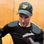 Pittsburgh Penguins Sidney Crosby after 3-2 Loss to Philadelphia Flyers