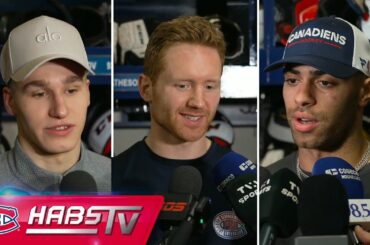 Demidov, Matheson + more Habs address the media at practice | FULL PRESS CONFERENCES