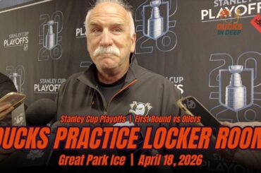 Joel Quenneville previews first-round series vs Edmonton Oilers | Ducks Playoff Practice Media