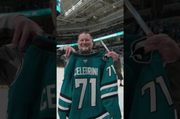 This tradition never gets old. 🩵 #hockey #nhl #sharks