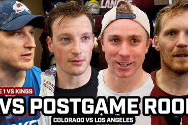 Nathan MacKinnon & Avs PRAISE Scott Wedgewood, Chippy Game & HAPPY After Game 1 WIN vs LA Kings