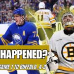 Bruins Collapse! What Went Wrong? Up 2-0, Bruins Fall to Sabres 4-3 ||The Greg Hill Show