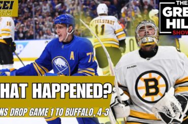 Bruins Collapse! What Went Wrong? Up 2-0, Bruins Fall to Sabres 4-3 ||The Greg Hill Show