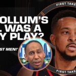 Stephen A. calls CJ McCollum’s foul on Jalen Brunson a CRIME AGAINST MEN 🤣 | First Take