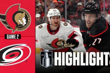 Senators vs. Hurricanes | NHL Playoff Highlights | Game 2 | April 20, 2026