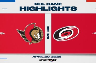 NHL Game 2 Highlights | Senators vs. Hurricanes - April 20, 2026