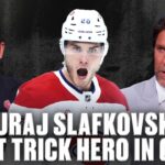 Canadiens Snatch Dramatic Game 1 OT Win Behind Juraj Slavkov's Hat Trick 🔥