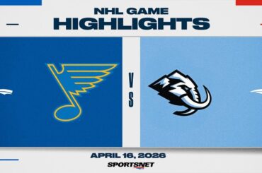 NHL Highlights | Blues vs. Mammoth -  April 16, 2026