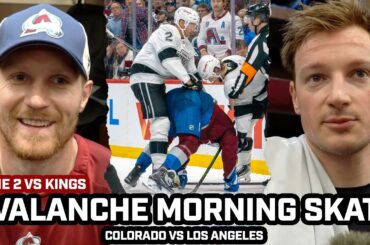 Gabe Landeskog & Cale Makar on What DJ Smith Said, Avs Playoff MINDSET & More Before Game 2 vs Kings