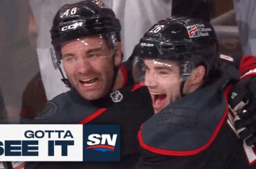 GOTTA SEE IT: Jordan Martinook Wins Game 2 For Hurricanes With Double-OT Snipe