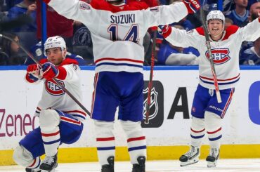 Slafkovsky completes HAT TRICK with Game 1 OVERTIME WINNER!