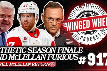 DETROIT DESTROYED IN SEASON FINALE, McLELLAN SEETHING (& NHL PLAYOFF PREVIEW) - Winged Wheel Podcast