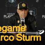 Marco Sturm talks ahead of Round 1, Game 2 in Buffalo
