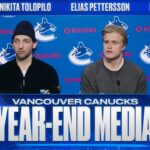 Aatu Räty, Nikita Tolopilo, D Elias Pettersson & Nils Hoglander Year-End Media 2025.26