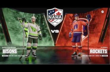 NAHA 2025-26 Season - Saskatchewan Bisons (18-21-7) @ Florida Rockets (26-19-2)
