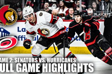 OT THRILLER 🔥 Game 2: Ottawa Senators vs. Carolina Hurricanes | Full Game Highlights | ESPN NHL
