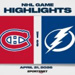 NHL Game 2 Highlights | Canadiens vs. Lightning - April 21, 2026