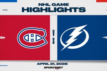 NHL Game 2 Highlights | Canadiens vs. Lightning - April 21, 2026