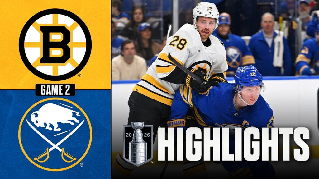 Bruins vs. Sabres | NHL Playoff Highlights | Game 2 | April 21, 2026