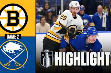 Bruins vs. Sabres | NHL Playoff Highlights | Game 2 | April 21, 2026
