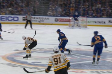 Morgan Geekie Gets a Bounce From Center Ice