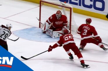 Nathan MacKinnon Wastes No Time Beating Jonathan Bernier Five-Hole With One-Timer