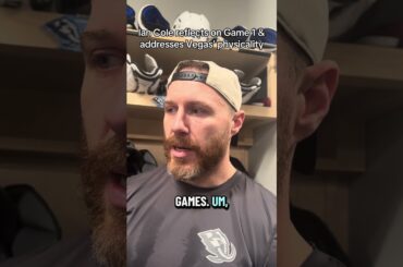 Ian Cole shares what the Mammoth need to do in Game 2 against Vegas